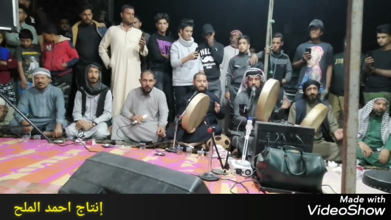 المداح حمزة المسعودي للشيخ علي ابن اجود الرفاعي في مجلس عزاء المرحومة حرم الحاج كريم الوردي
