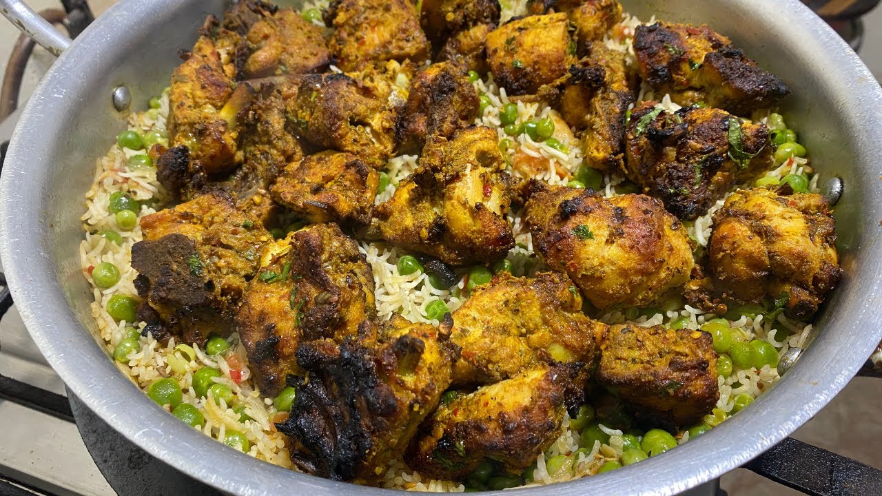 Tikka Matar Pulao | Smoky Chicken Tikka Rice | Easy One-Pot Meal