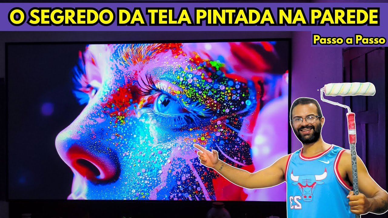 Como Pintar uma Tela de Projetor na Parede (Passo a Passo Caseiro)