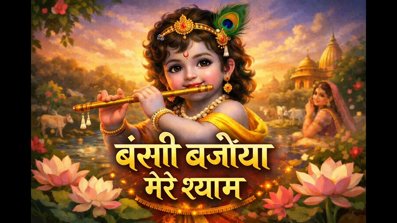 Bansi Bajaye Mere Shyam | बंसी बजाये मेरे श्याम | Krishna Bhajan | Radha Krishna Flute Song