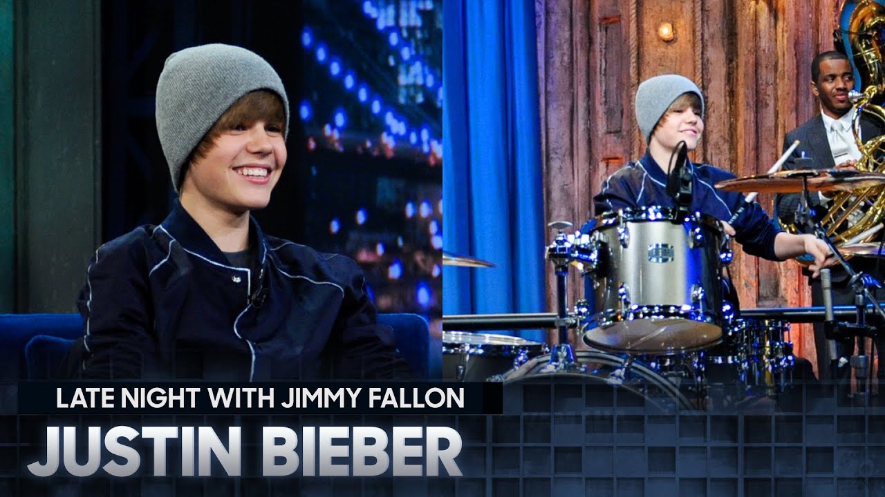 Justin Bieber and Questlove Have a Drum-Off | Fallon Flashback (Late Night with Jimmy Fallon)
