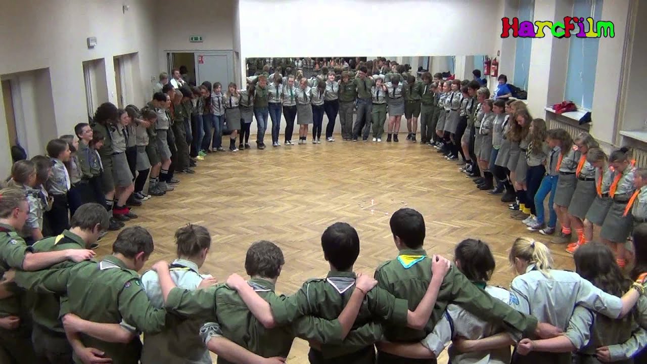 Harcerska Pielgrzymka na Jasną Górę 17-19 maja 2013r.- pląsy, gry, zabawy integracyjne część 1