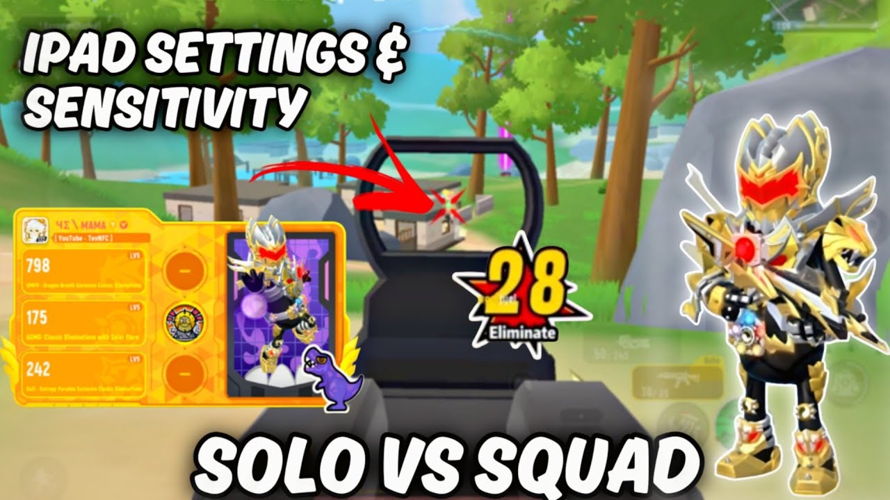 BEST SETTINGS FOR IPAD?! 😳 4 FINGER + GYROSCOPE SS19 GAMEPLAY SAUSAGE MAN 