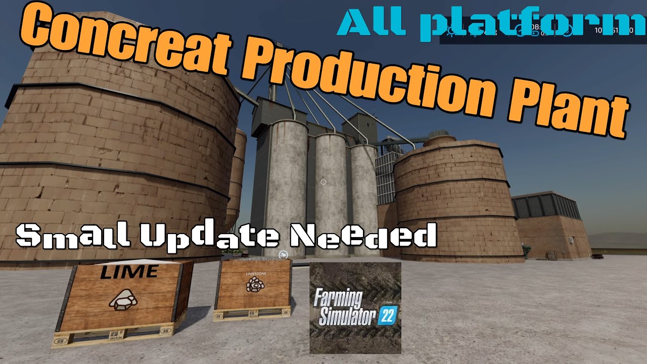 Concrete Production Plant. / New mod for all platforms on FS22