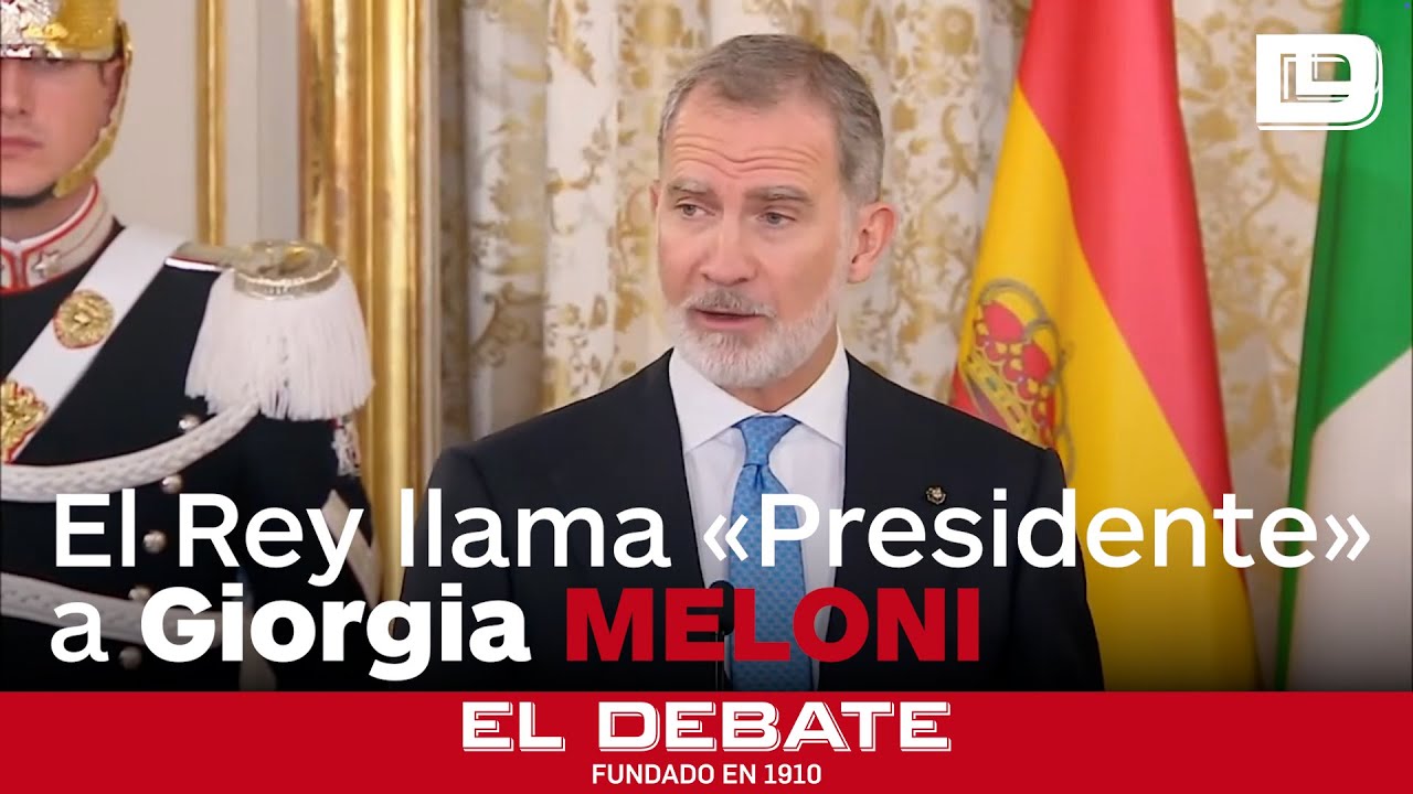 El Rey se dirige a Meloni como &laquo;Presidente&raquo;, tal y como prefiere ella misma