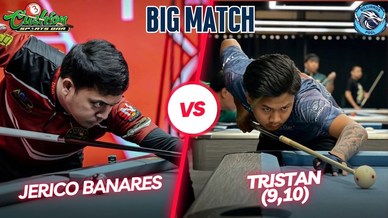 🔴BILLIARDS | JERICO BANARES VS TRISTAN (9,10) | RACE 18