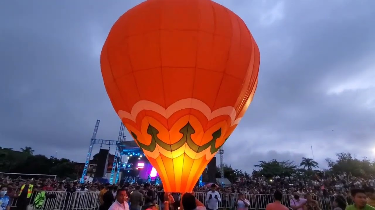 Festival Internacional del globo de papel en San Andrés Tuxtla, Veracruz 2022 🇲🇽😎😉 Día 1 16.09.22