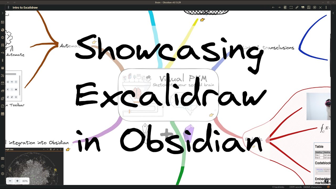 Демонстрация Excalidraw в Obsidian