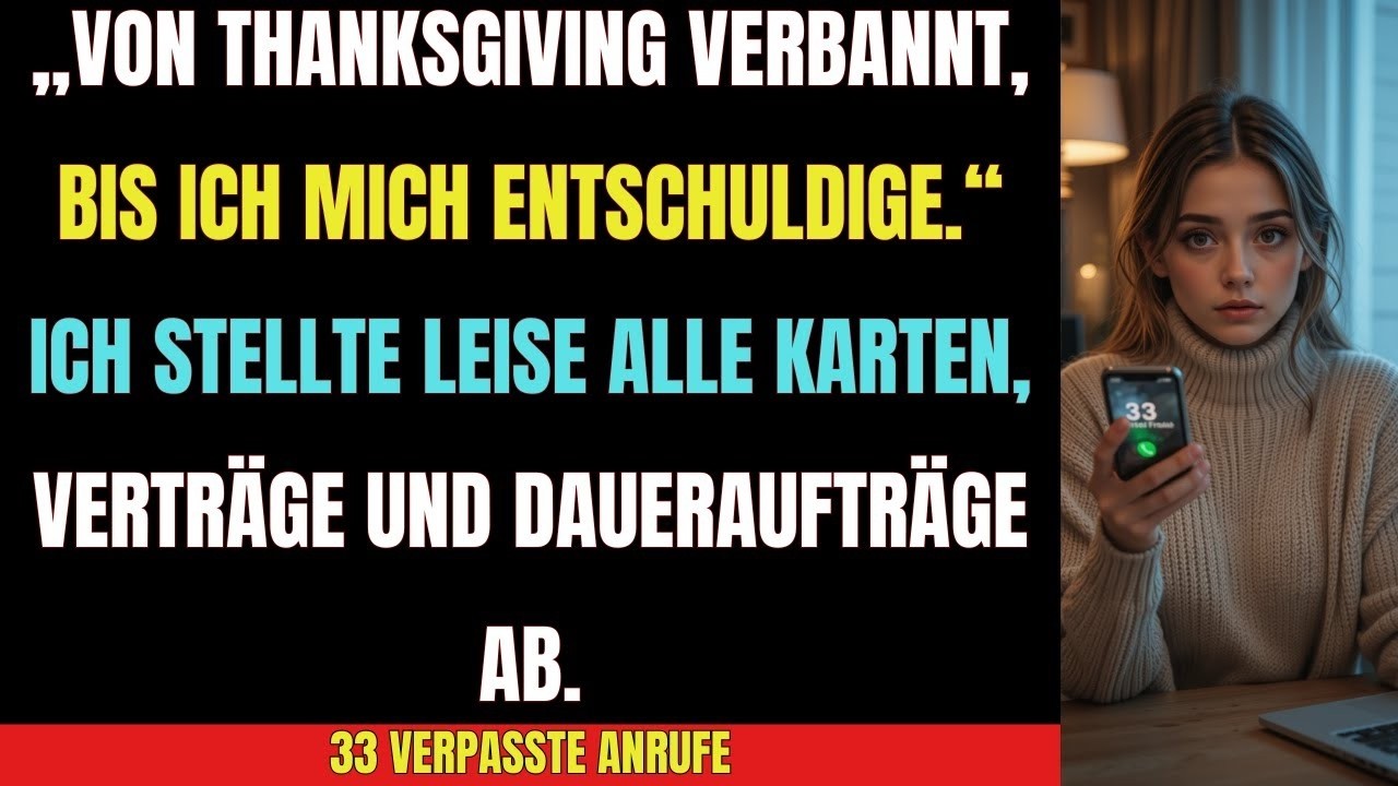 „Von Thanksgiving verbannt – weil ich Nein sagte  33 verpasste Anrufe!“
