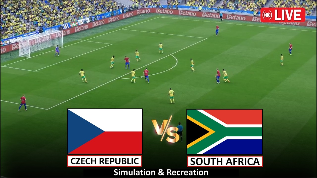 🔴Live : South Africa vs Czech Republic I Video Game Simulation I Full Live Stream I 18 June, 2026