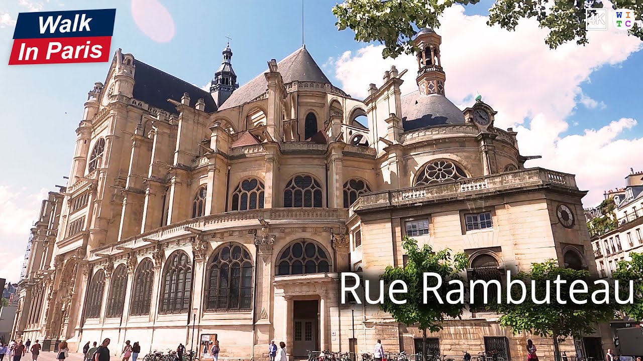 Rue Rambuteau (4K) | Paris Walking Tour | Paris Street Tour