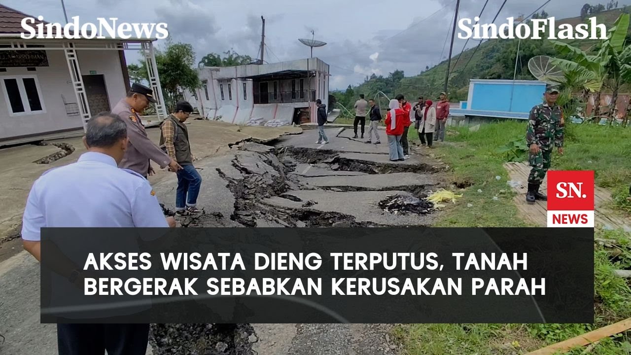17 Rumah Rusak Akibat Pergerakan Tanah di Desa Ratamba Banjarnegara  | SindoFlash