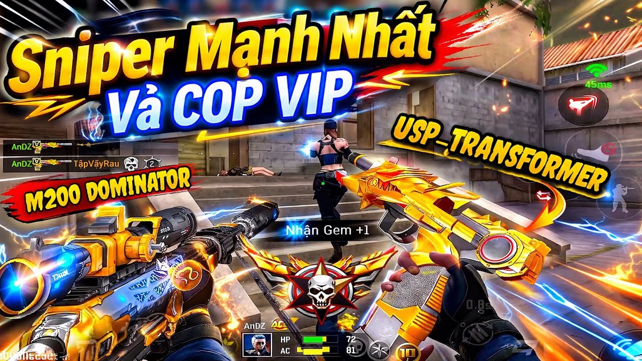 CF LEGENDS | USP-Transformer + M200 Dominator Sniper Mạnh Nhất Hiện Tại 😍