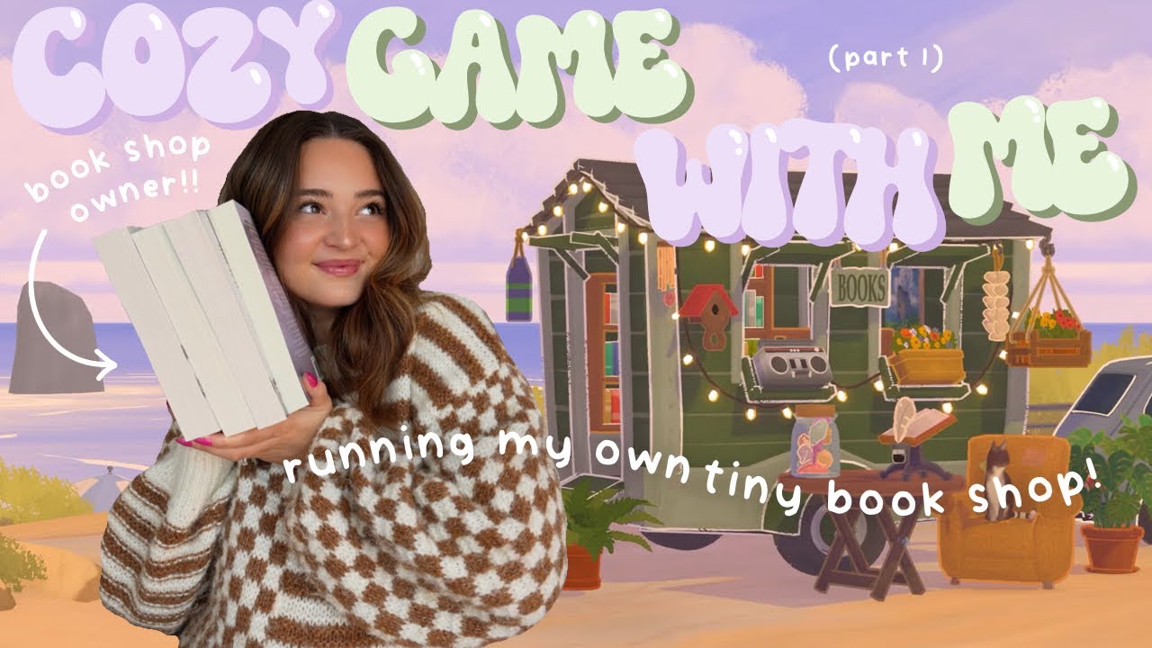 running my own TINY BOOKSHOP 📚🧸🎮💕 *cozy game with me!*