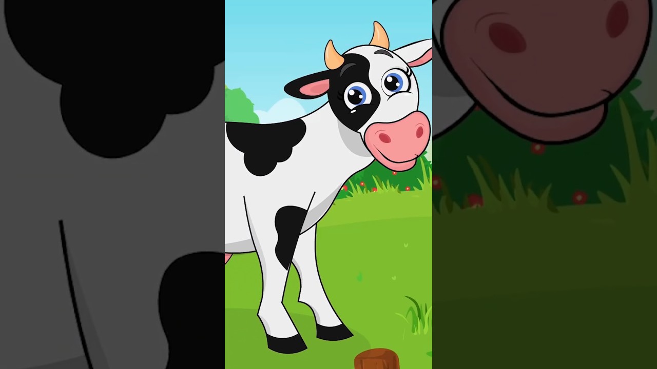 أنا بقرة 🐄 و بعمل مو مو  #أغاني_الأطفال #الحيوانات   #اطفال