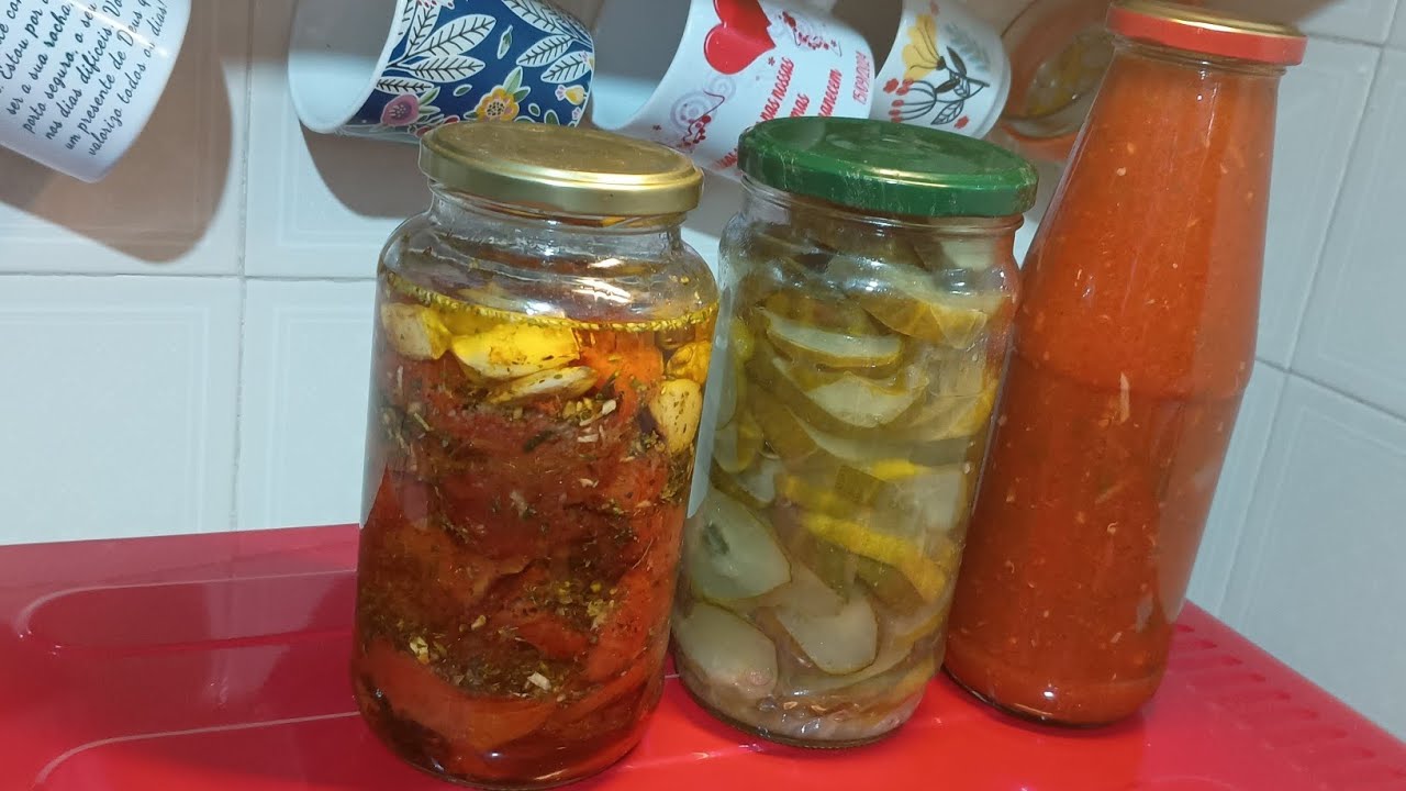 Legumes em conserva!! 🥰😋