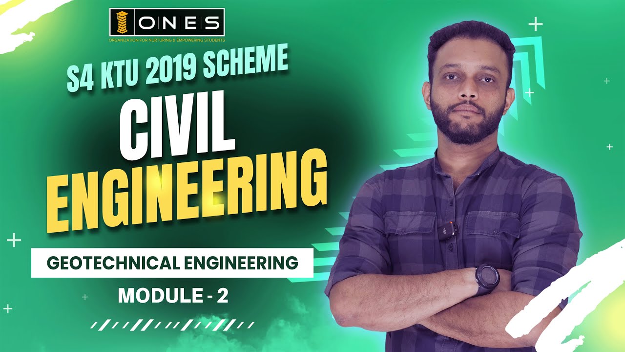S4 KTU 2019 Scheme QP Solution | CE | GEOTECHNICAL ENGINEERING  | CET 204 | MODULE 2 | 2022 | ONES