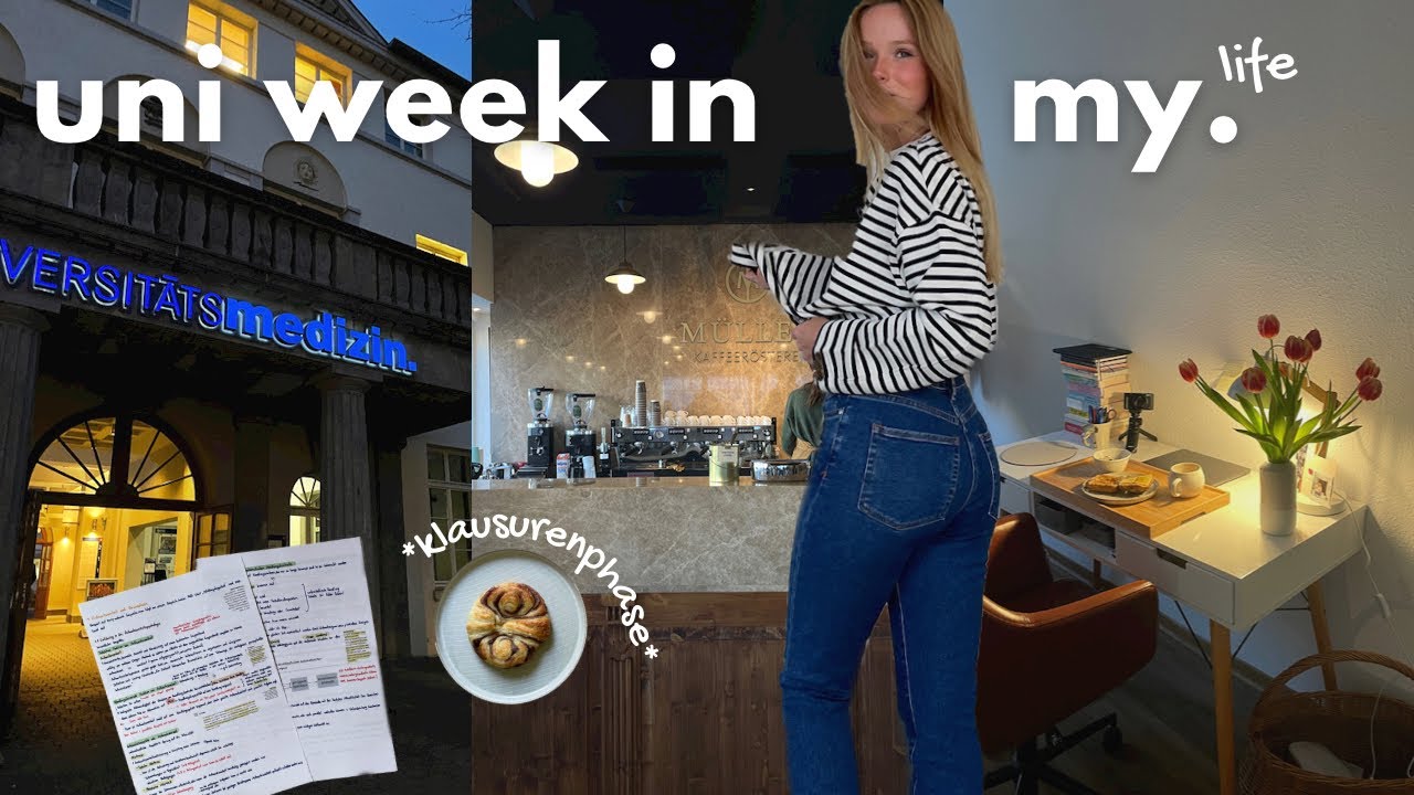 Weekly Uni Vlog I  Klausurenphase I Allgemeine Psychologie Klausur, ups, downs, work & me time