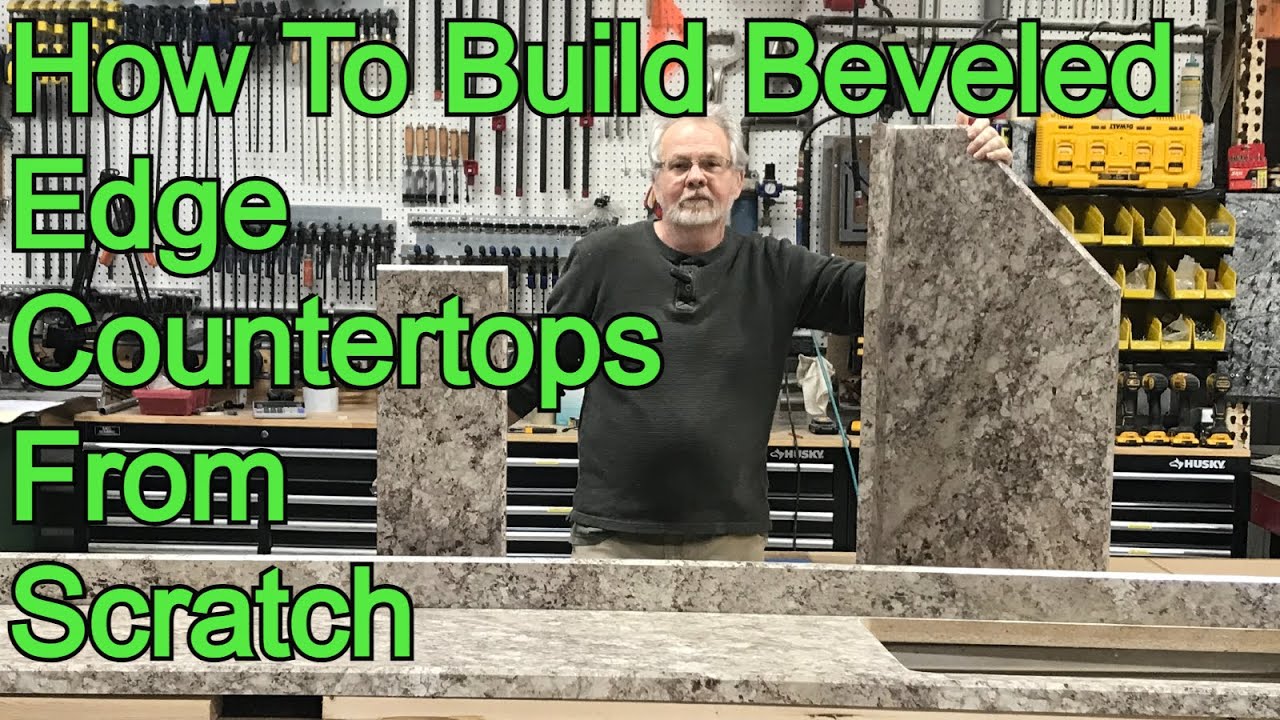 How To Make A Beveled Edge High Pressure Laminate Countertop