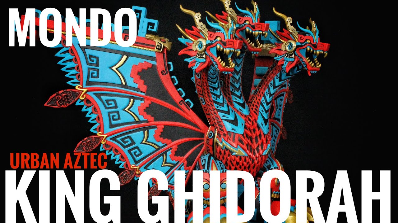 ОБЗОР ВИНИЛОВОЙ ФИГУРКИ MONDO URBAN AZTEC KING GHIDORAH