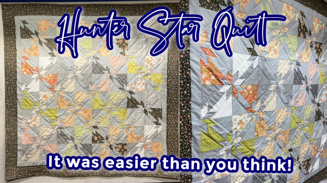 Accuquilt Go Adventures!  Making a Hunter's Star Quilt