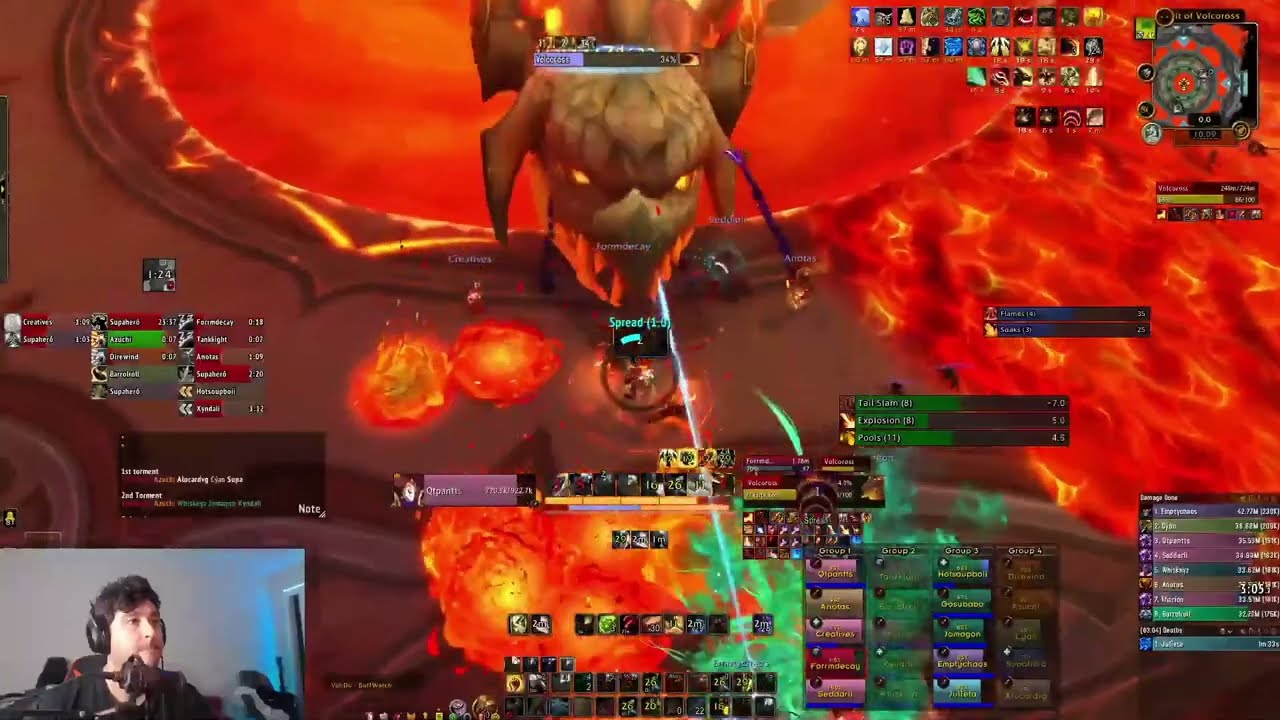 Mythic Volcoross Morning Brew First Kill (Raid Lead/ Ret Pally PoV)