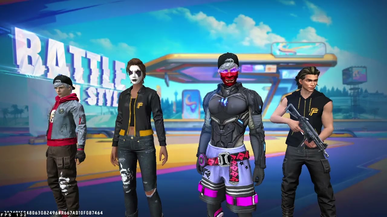 jogando nova atualização do free fire