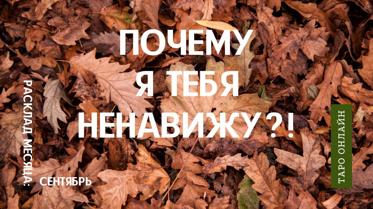 ПОЧЕМУ Я ТЕБЯ НЕНАВИЖУ? Расклад на ТАРО.