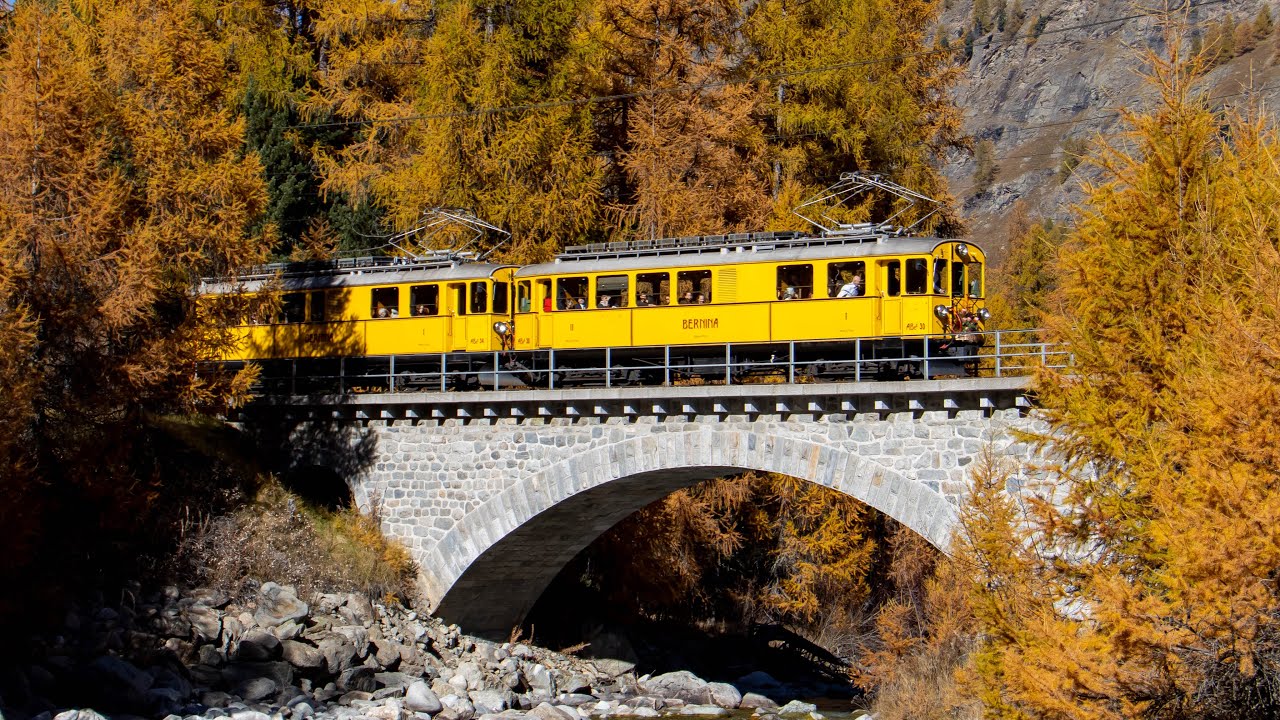 🇨🇭 ABe 4/4 I, Ge 4/4 II et Vapeur dans les Grisons