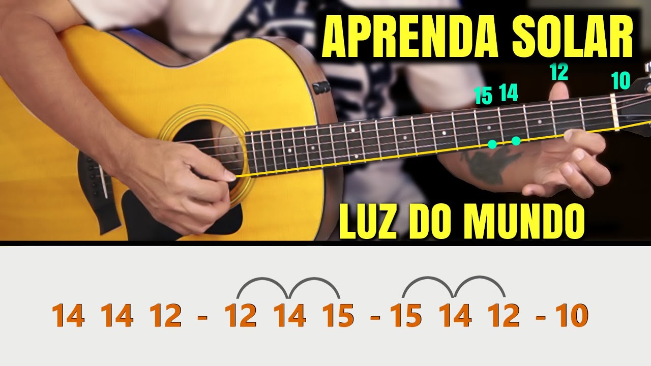 APRENDA SOLAR NO VIOLÃO -  Luz do mundo - Prof. Sidimar Antunes🎸