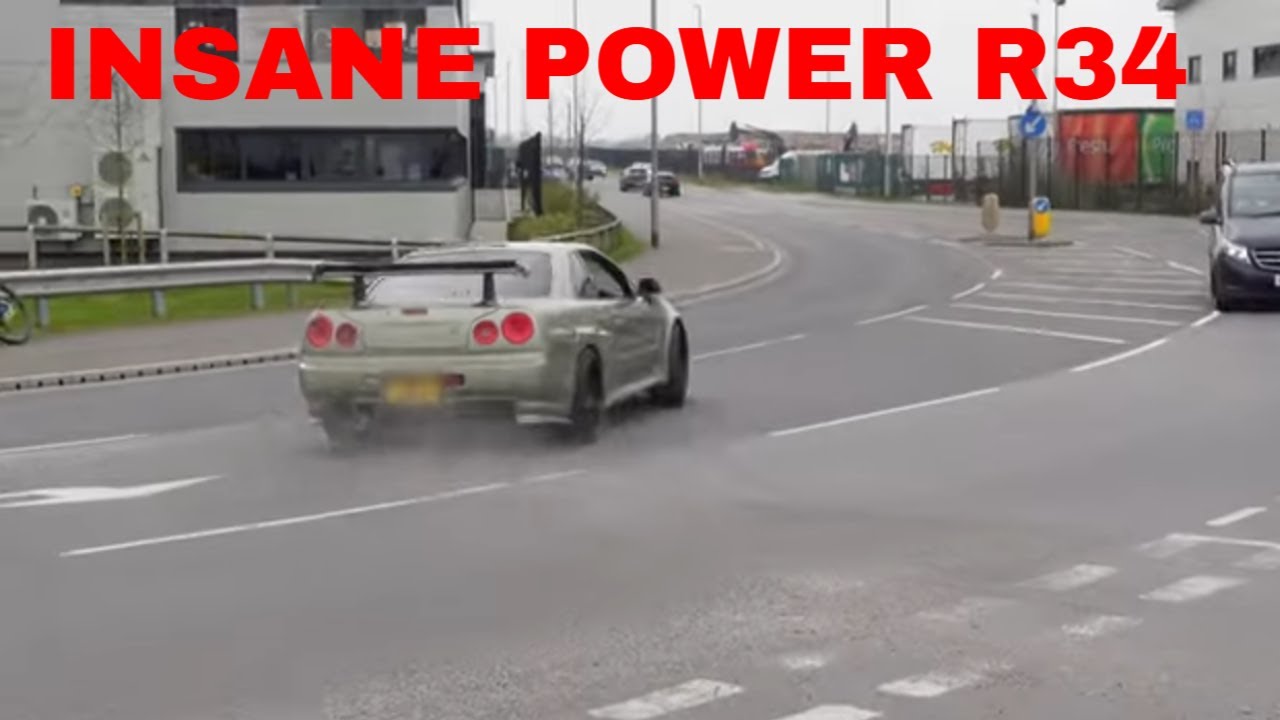 Modified Cars And Supercars Leaving Car Show  - Supercars of Scarisbrick