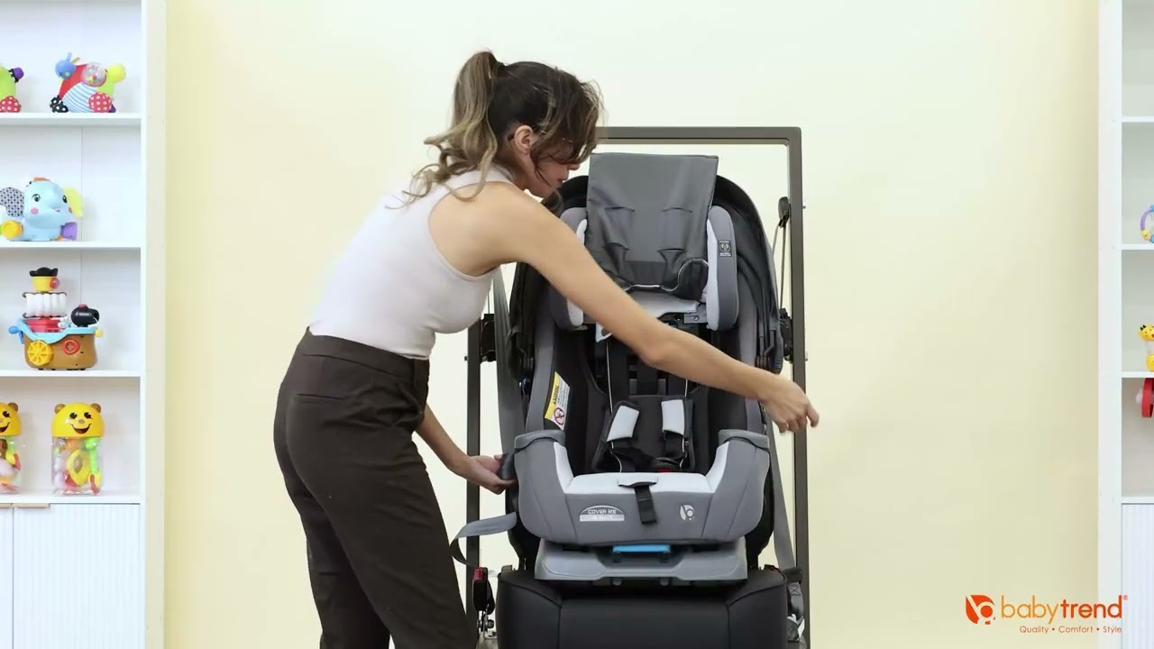 How to Install in Forward Facing using Lap Shoulder Belt for Baby Trend Cover Me 4-in-1 Convertible