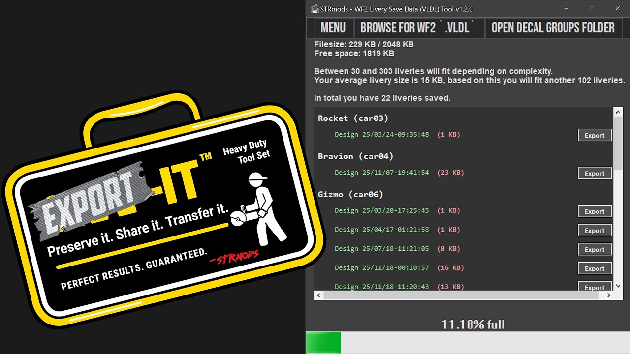 WF2: VLDL Tool v1.3.0 (Renaming Decal Groups)