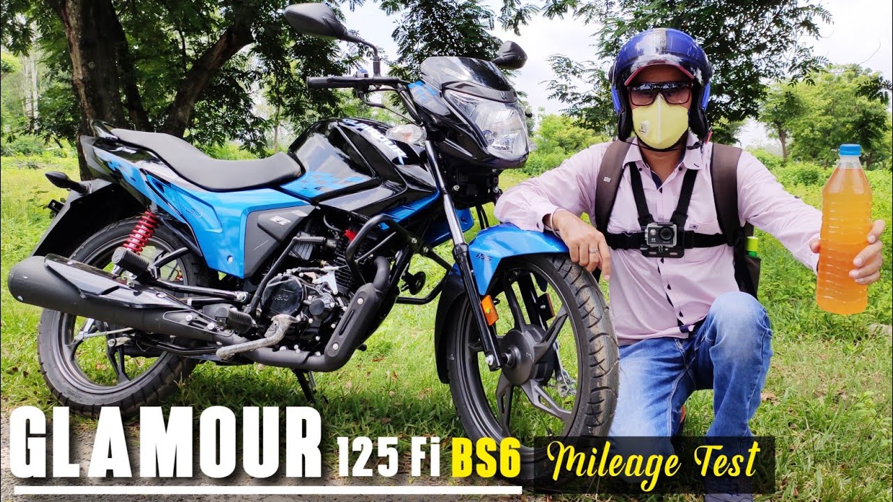 Hero Glamour 125 Fi BS6 Mileage Test | Real Mileage | On Road Price|Ride Review|Colour|In Hindi