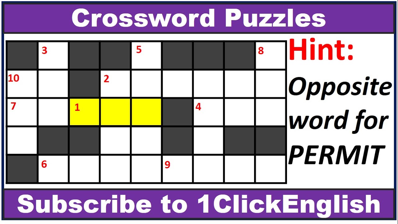 Crossword Puzzles-14|Crossword Game|Word Puzzle|Crossword puzzle in English|EnglishPuzzles|Puzzles⁉
