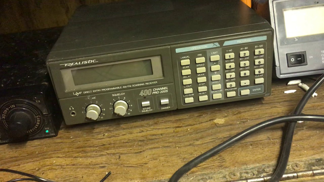 Realistic scanner PRO-2005 how to scan between frequencies