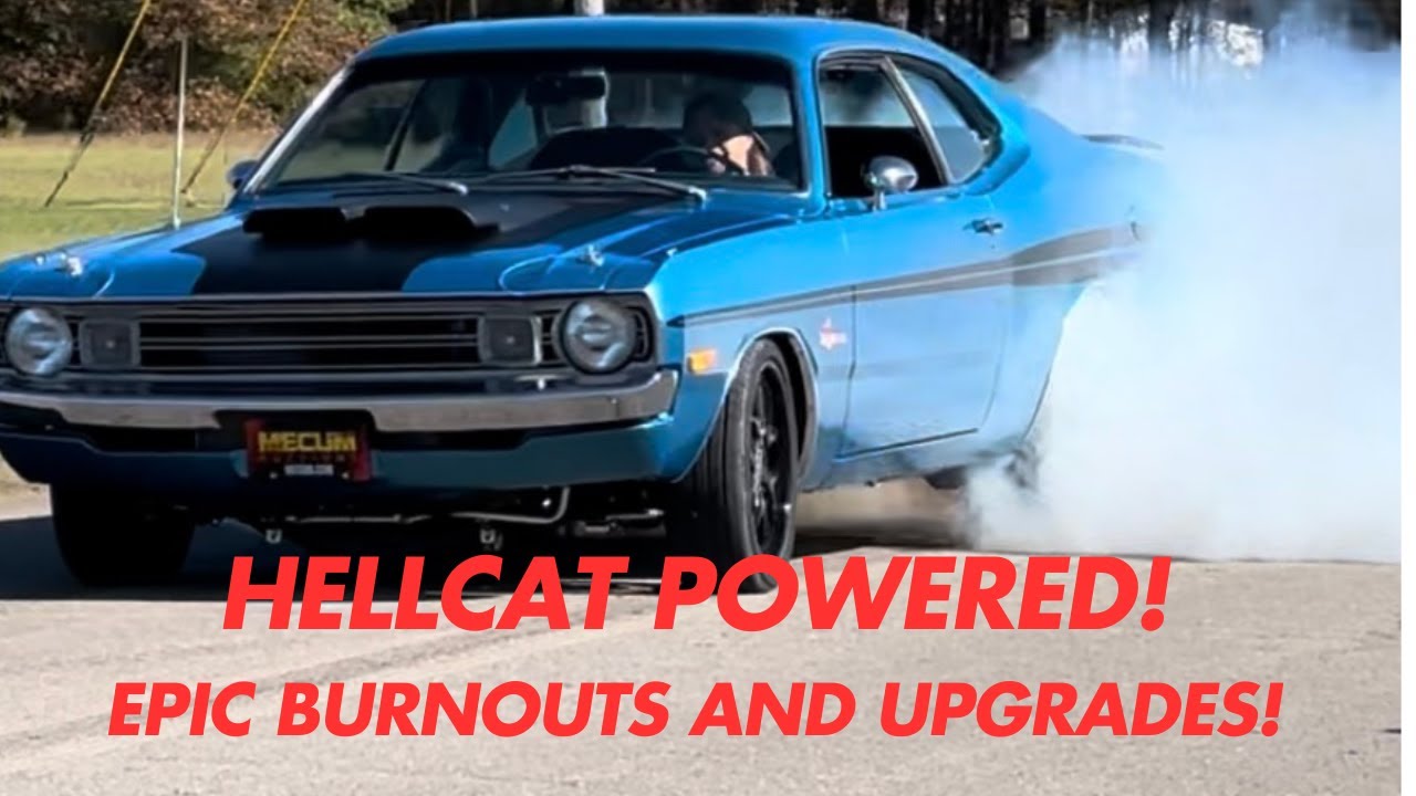 🔥 Hellcat-Swapped 1972 Dodge Demon: Insane Power, Suspension Upgrade & Epic Burnouts!