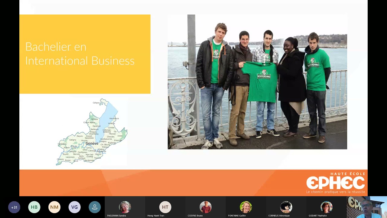 Présentation du bachelier en International Business - Portes ouvertes du 31 mars 2021