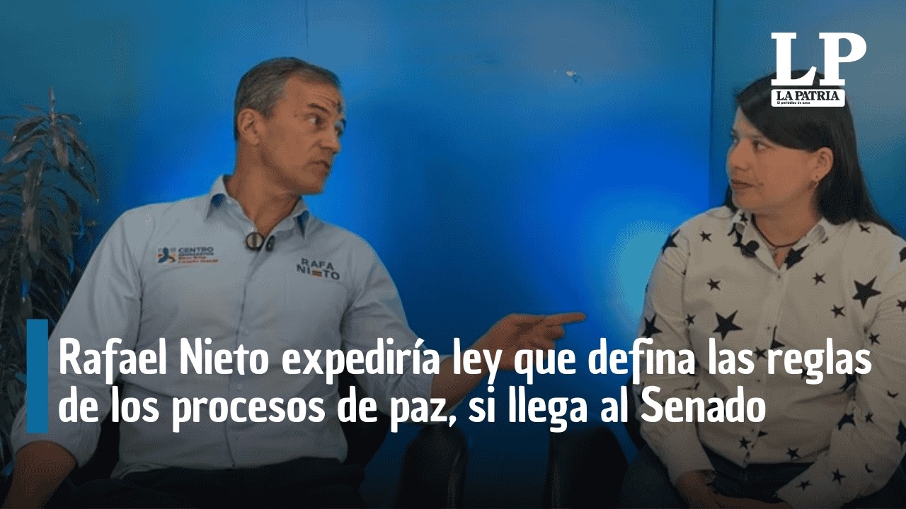 Rafael Nieto expediría ley que defina las reglas de los procesos de paz, si llega al Senado