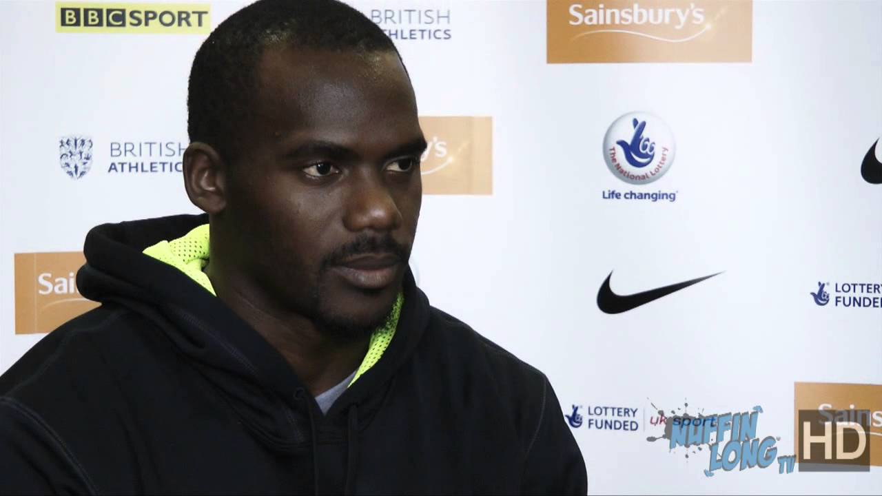 Pre-race with Nesta Carter | Sainsburys Indoor Grand Prix 2014 | @NestaCarter1 by Nuffin' Long TV