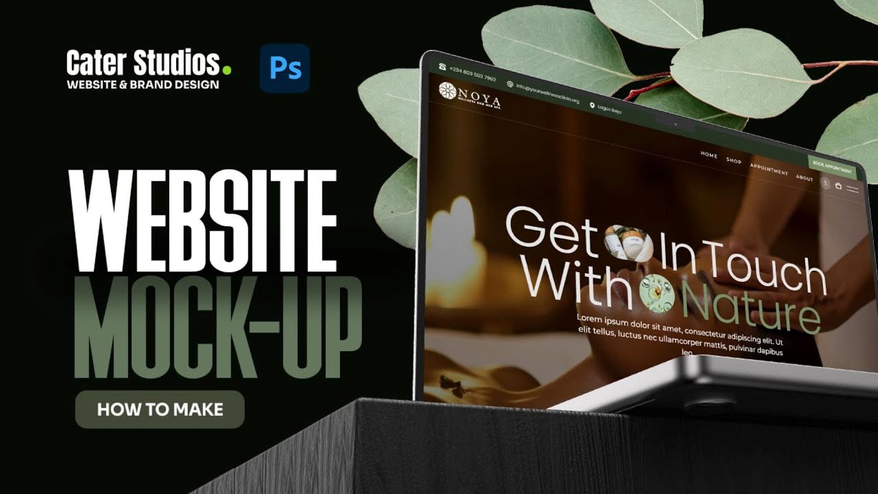 HOW TO MAKE WEBSITE MOCKUP FOR PORTFOLIO PRESENTATION - Part 1