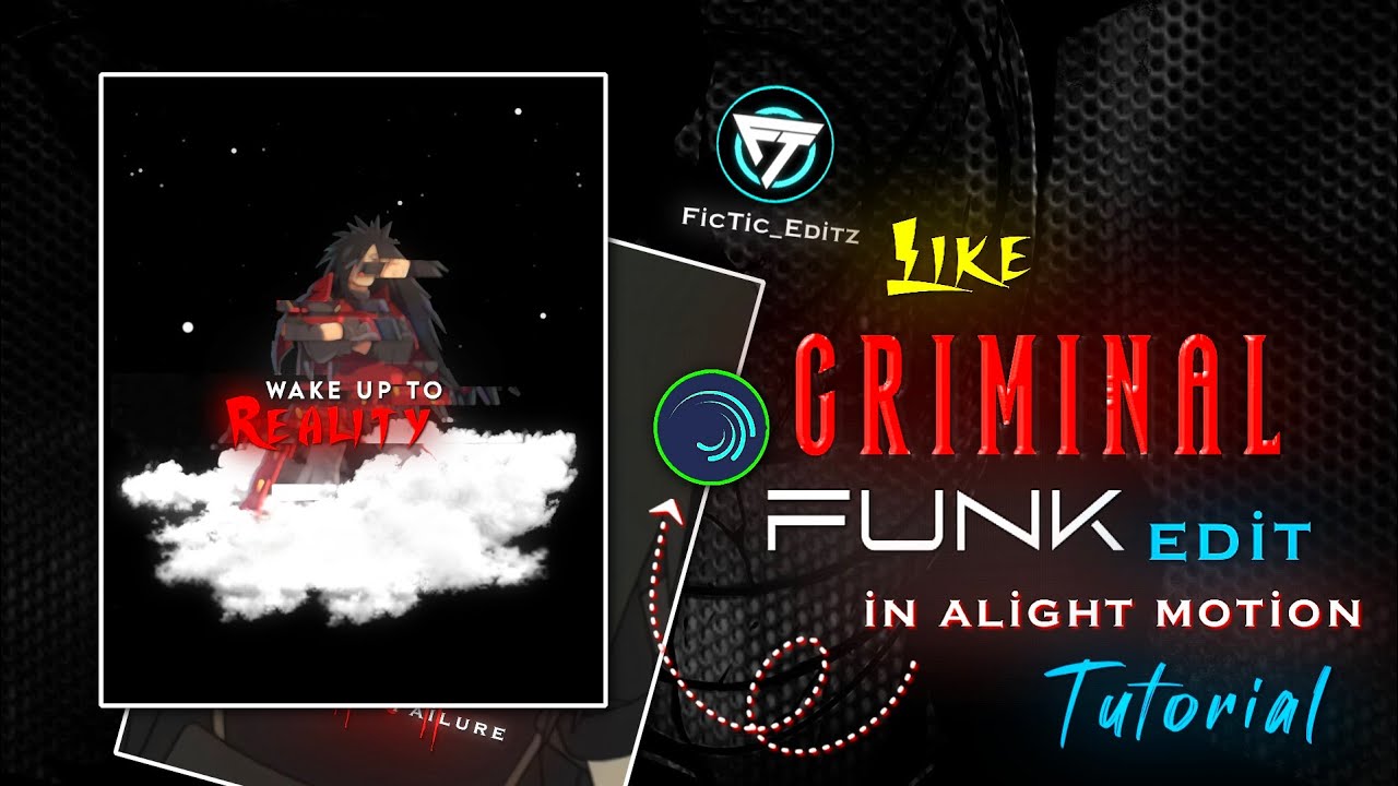⚡How to Make Fictic Editz Style Criminal Funk Edit in Alight Motion | Full Tutorial..🚀