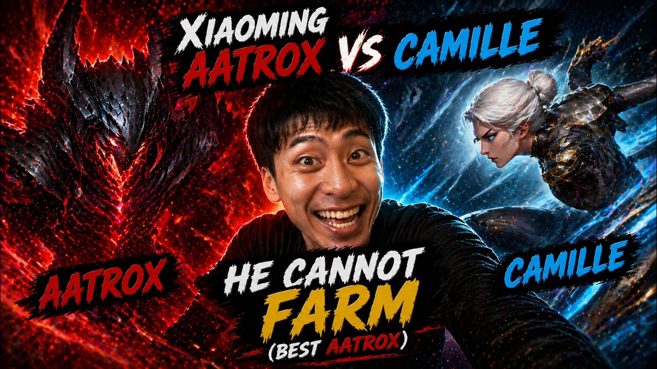 🛑 XiaoMing Aatrox vs Camille - He cannot farm (Best Aatrox) - XiaoMing Aatrox Guide