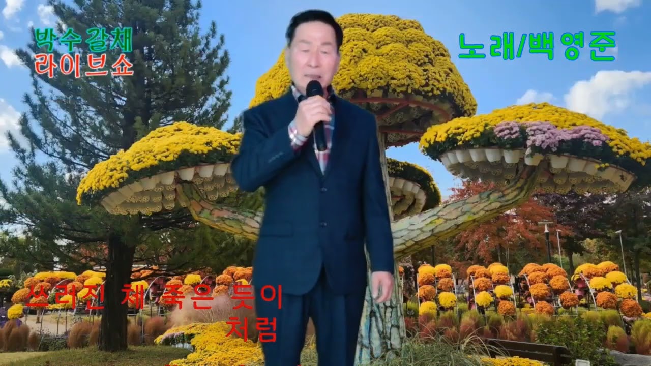 노래/백영준/팽이/원곡/강문경/박수갈채라이브쇼/편집제작/현숙영상