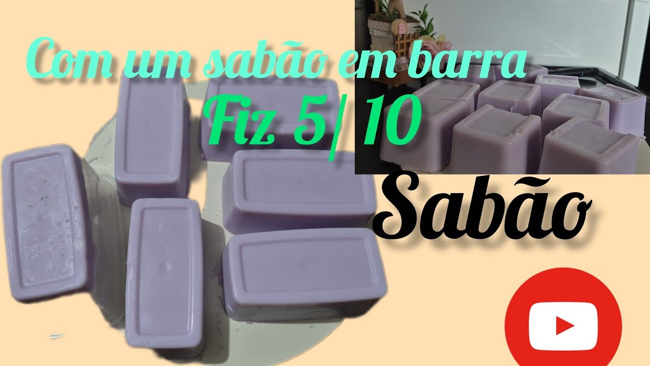 Como fazer: com apenas um sabão em barra, #você terá 5/10 de sabão.#incríve.l 