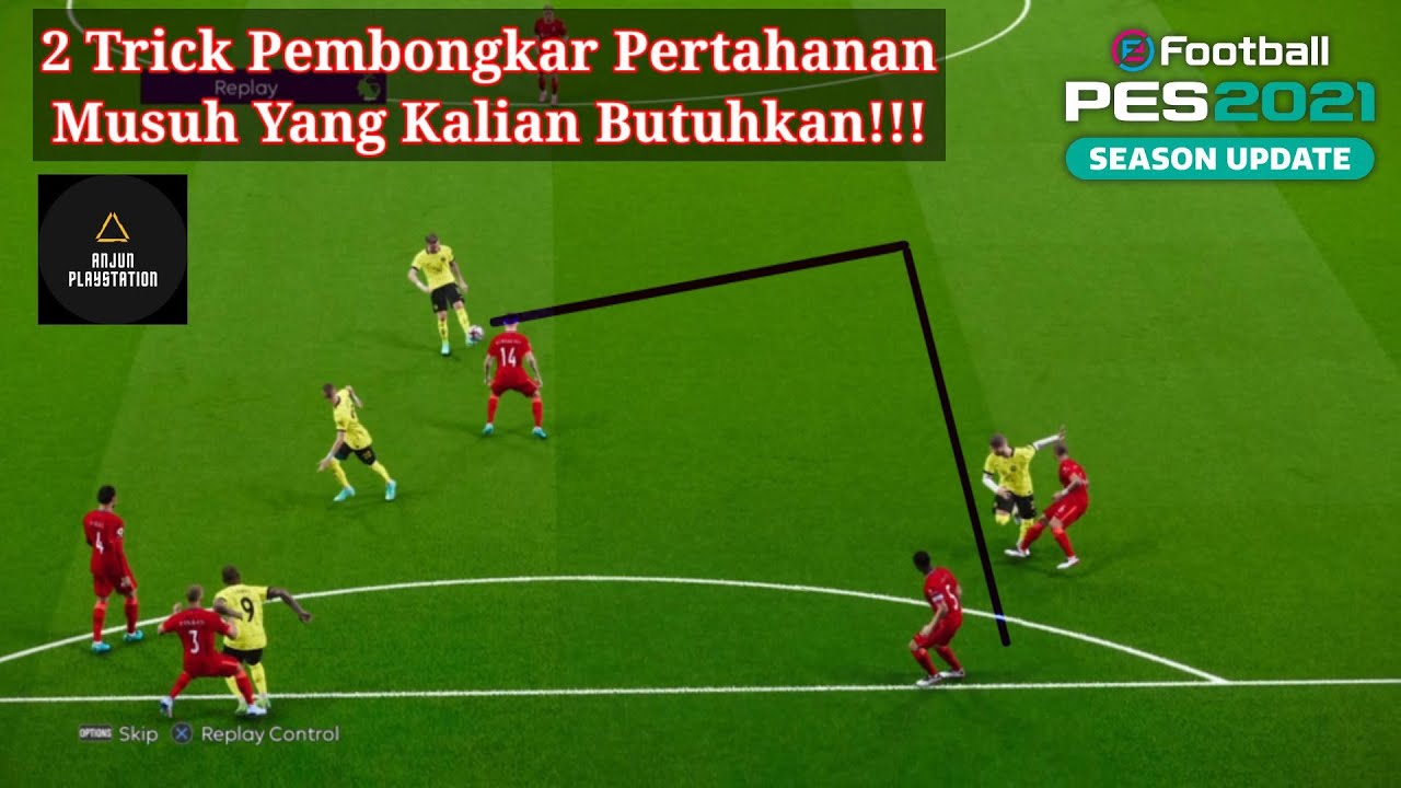PES 21 || TIPS & TRICK 2 CARA MEMBONGKAR PERTAHANAN MUSUH YANG AGRESIF!!!