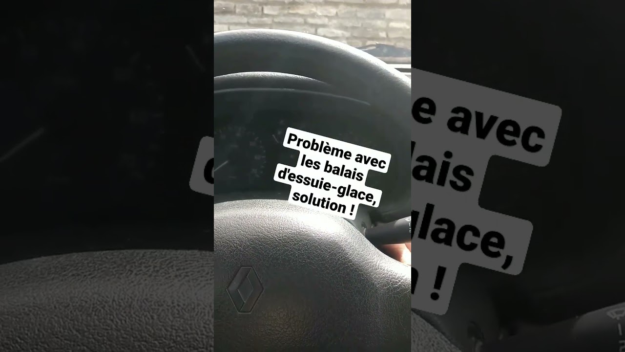 Probl&egrave;me de fonctionnement des balais d'essuie glaces #Renault #Clio. Voici la solution !