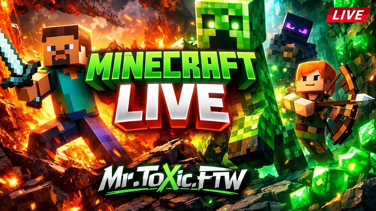 🔥 ENDER DRAGON VS ME? ! 😱 | Minecraft LIVE with MrToxicFTW | #platform8 #minecraft #gaming