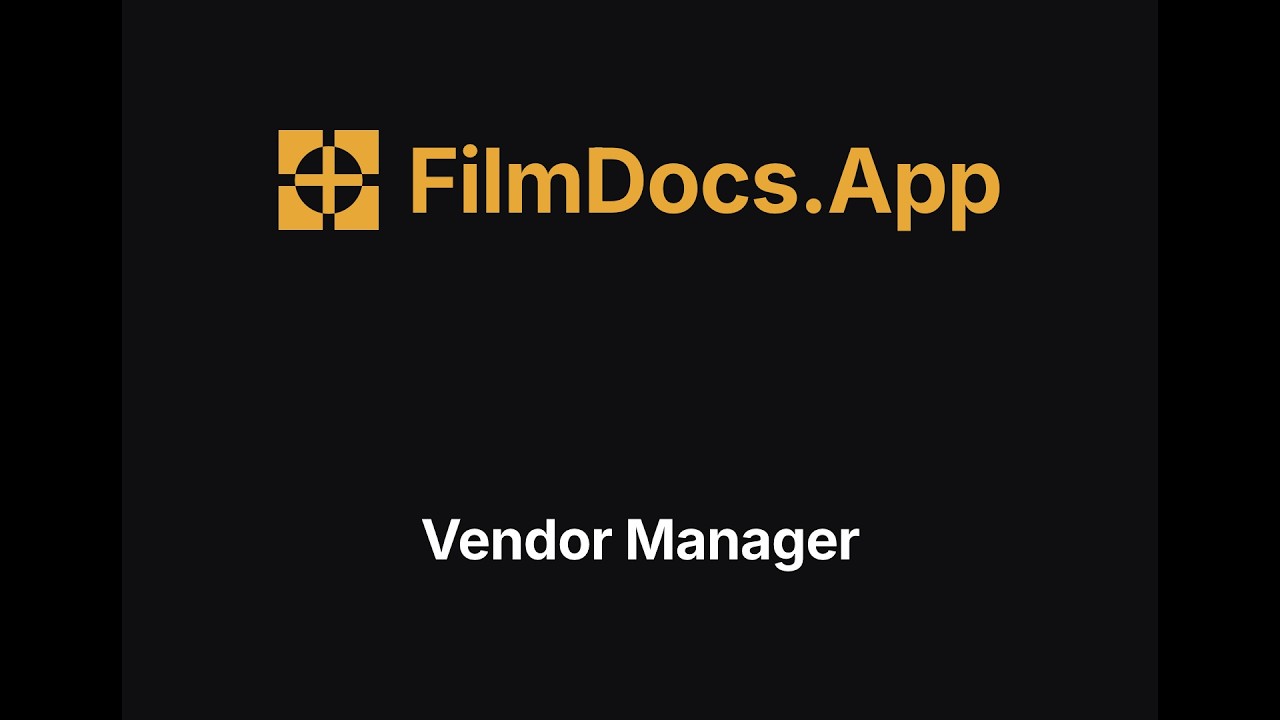 Track Vendors, Rentals & Insurance for Your Production | FilmDocs.App