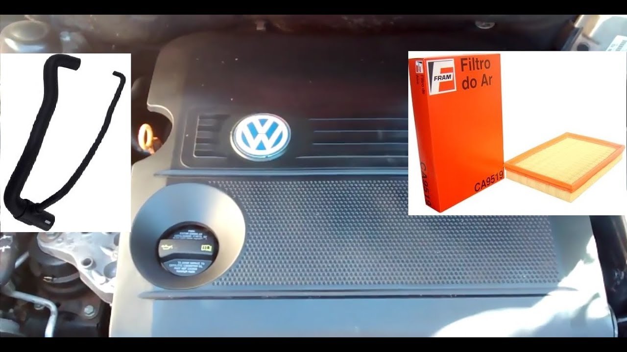 Cheiro de óleo dentro do carro + troca do filtro de ar VW Polo, Fox, Golf 1.6 EA111